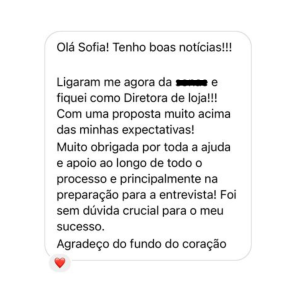 Feedback Margarida - entrev